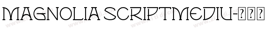 MAGNOLIA SCRIPTMEDIU字体转换